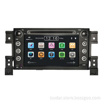 In-dash Car DVD Player for Suzuki Grand Vitara, NAV/CD/MP3/DVD/USB/SD/BT with 7" TFT Monitor